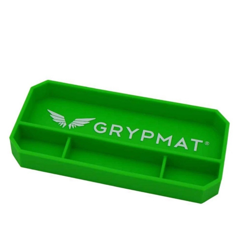 GRYPMAT Nonslip Tool Tray Organizer Multi-Purpose Portable Flexible Green Small
